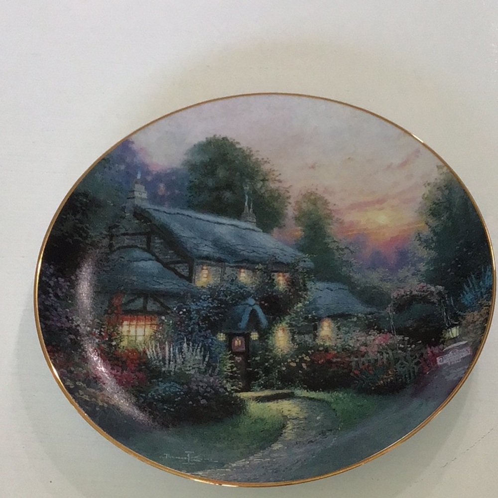 Vintage 1993 Edwin M Knowles China Co. Thomas Kinkade Plate!